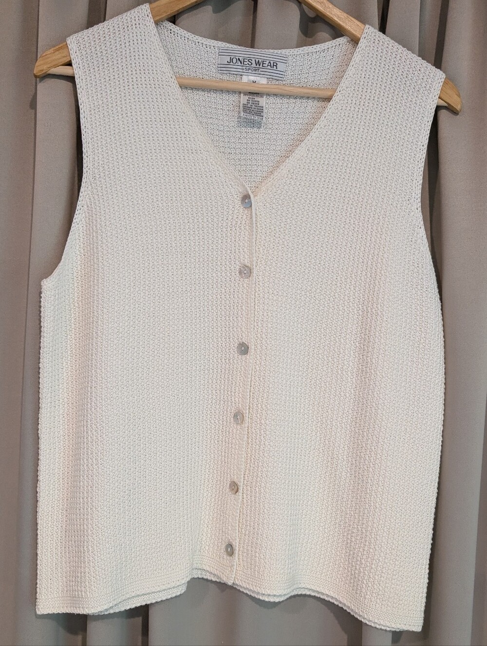 Vtg 90's Jones Wear Sleeveless Knit Top W's Medium
